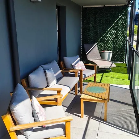 Vue Parlement Europeen - Grande Terrasse Au Calme - Tram A 2 Min - Parking Apartment *